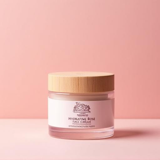 Frasco de Crema Facial Hidratante de Rosas de Alma Pura